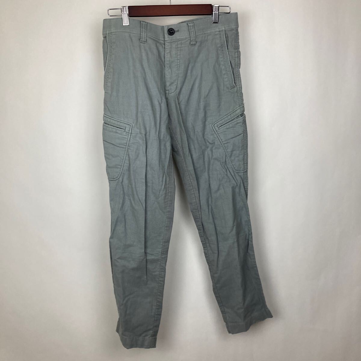 23区 golf 23区 ゴルフ カーゴパンツ 古着 アメカジ ストリート ワーク ボトムス メンズ ベロア素材 秋服 男性用 カーキ L拍卖