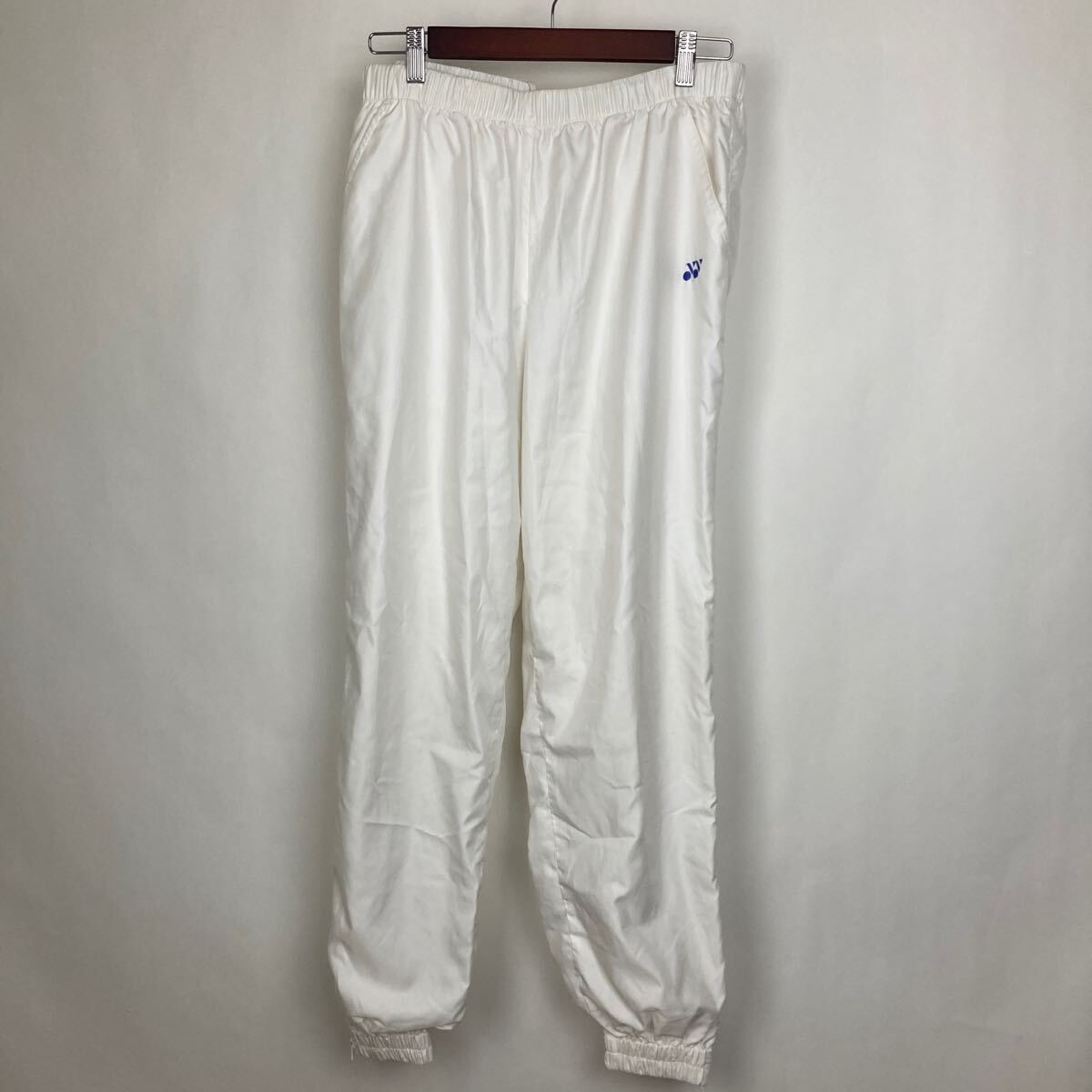 YONEX ヨネックス ナイロンパンツ ジャージ ホワイト 古着 メンズ Lサイズ 大きいサイズ 拍卖