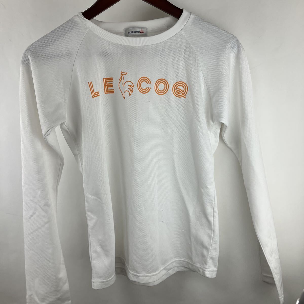 ルコックスポルティフ Tシャツ 長袖 ホワイト 白 ロングスリーブ ロンT トップス 半袖 メンズ 男性用 ロゴ拍卖