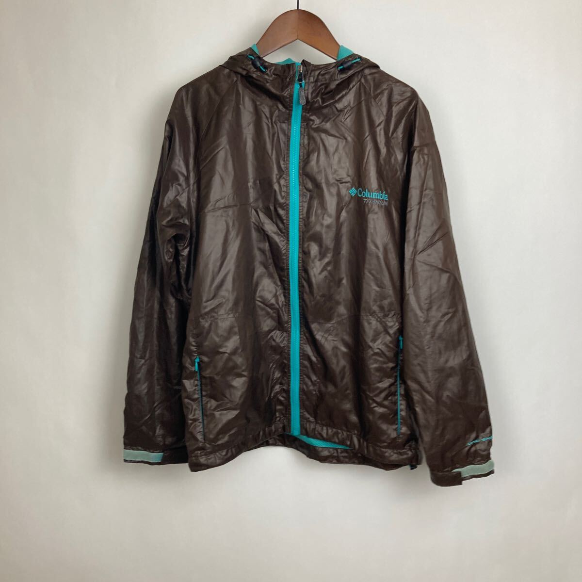 Columbia Sportswear Company コロンビア ジャケット S アウター ジップアップ ネイビー リバーシブル ナイロン ナイロンジャケット 拍卖