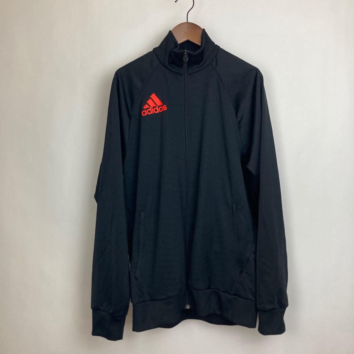 adidas アディダス トラックジャケット ブラック ジャージ ジャケット トラック Lサイズ サッカー 長袖 トレーニング ウェア スポーツ拍卖
