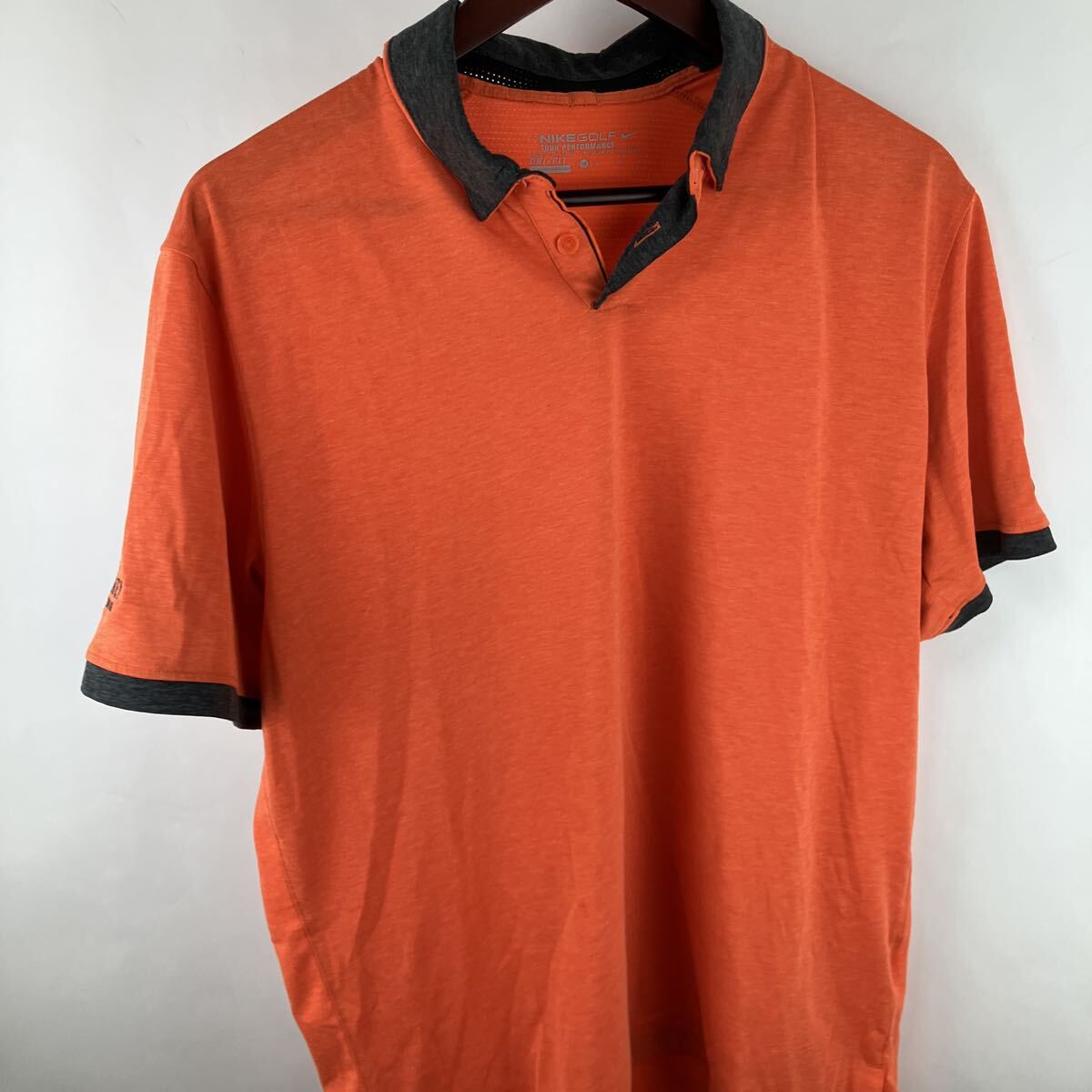 ポロシャツ Mサイズ 半袖ポロシャツ 半袖 無地 半袖Tシャツ オレンジ スポーツ サッカー 男性用 メンズ拍卖