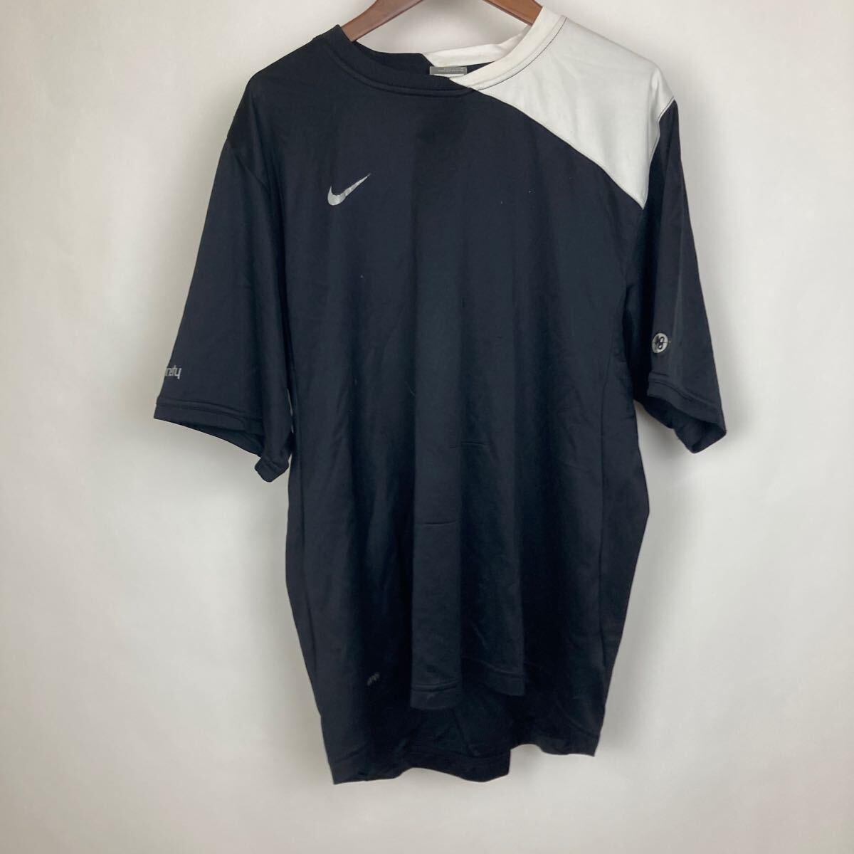 NIKE ナイキ スポーツ Tシャツ ブラック サッカー 半袖 速乾 スポーツ トレーニング メッシュ XL 大きいサイズ拍卖