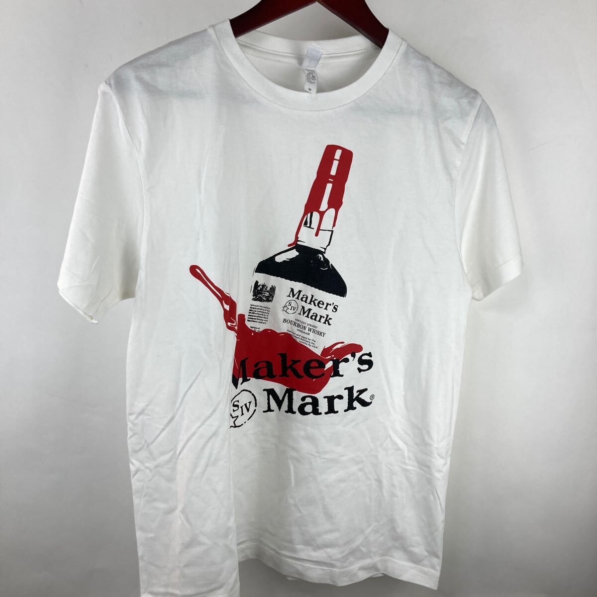 Tシャツ ホワイト 白 半袖Tシャツ 半袖プリントTシャツ 半袖 古着 プリントTシャツ makers mark Mサイズ 企業物拍卖