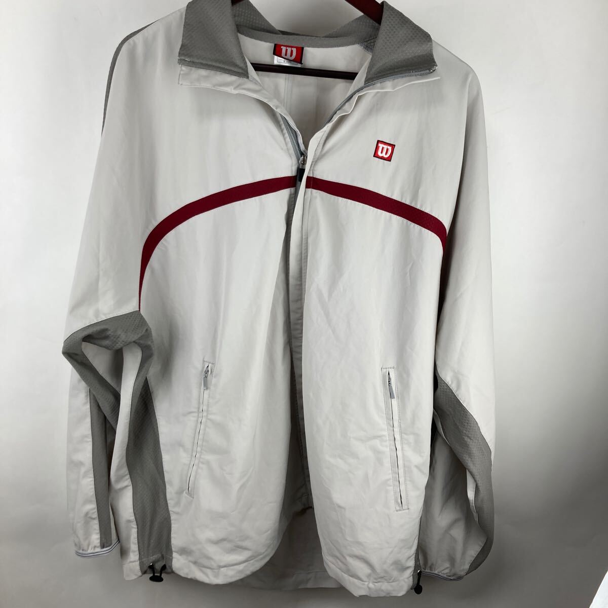 ナイロンジャケット ジップパーカー ゴルフウェア 裏メッシュ M スポーツウェア スポーツ サッカー ウィンドブレーカー メンズ拍卖