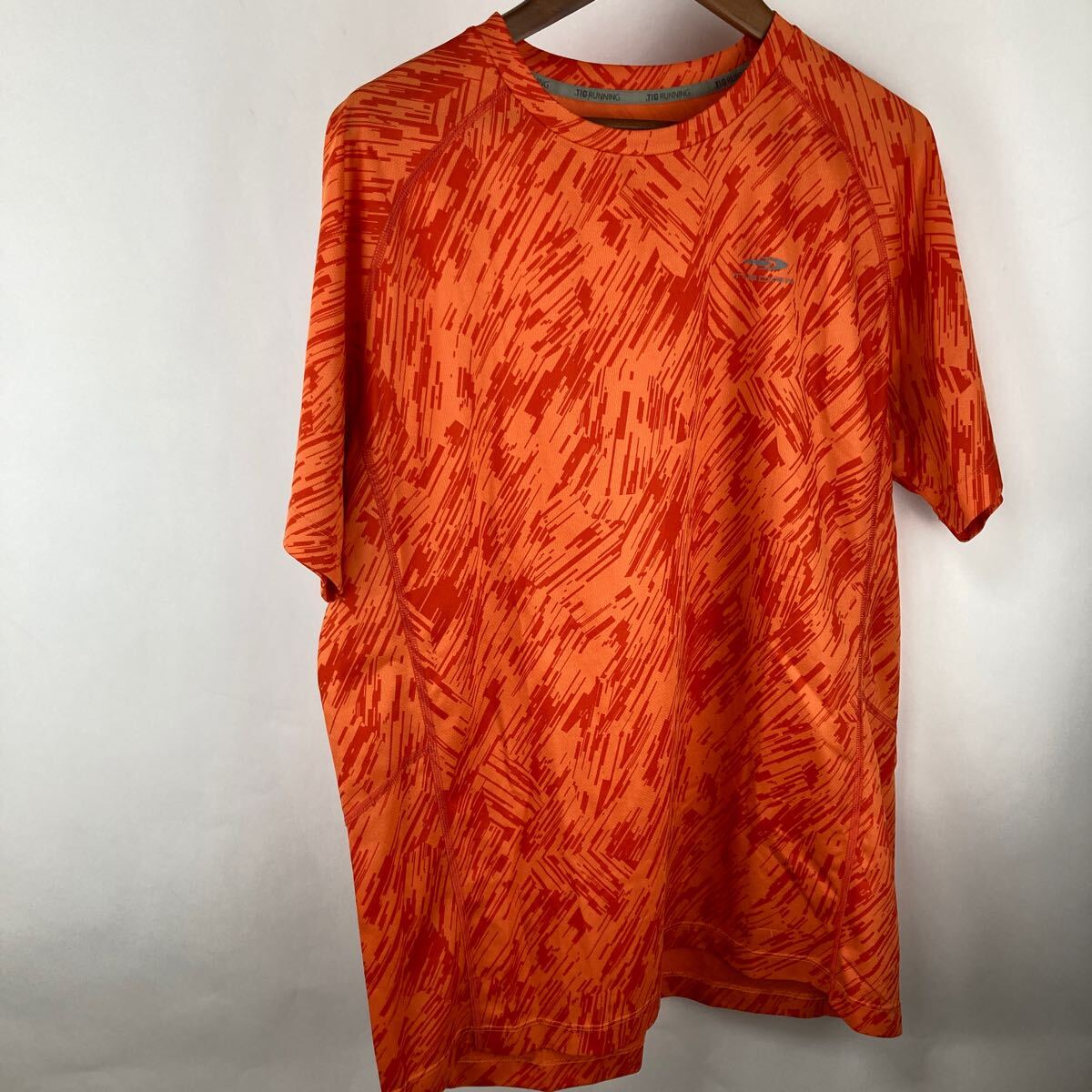 Tシャツ 半袖 アメリカ古着 L 半袖Tシャツ TIGORA ティゴラ メンズ オレンジ トップス スポーツウェア スポーツ ゴルフウェア拍卖