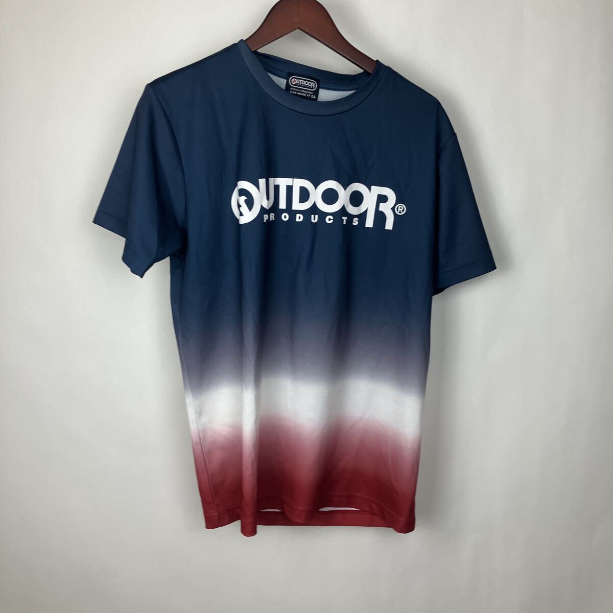 アウトドアプロダウン Tシャツ 半袖 半袖Tシャツ XLサイズ ブルー カットソー クルーネック メンズ 男性向け 拍卖