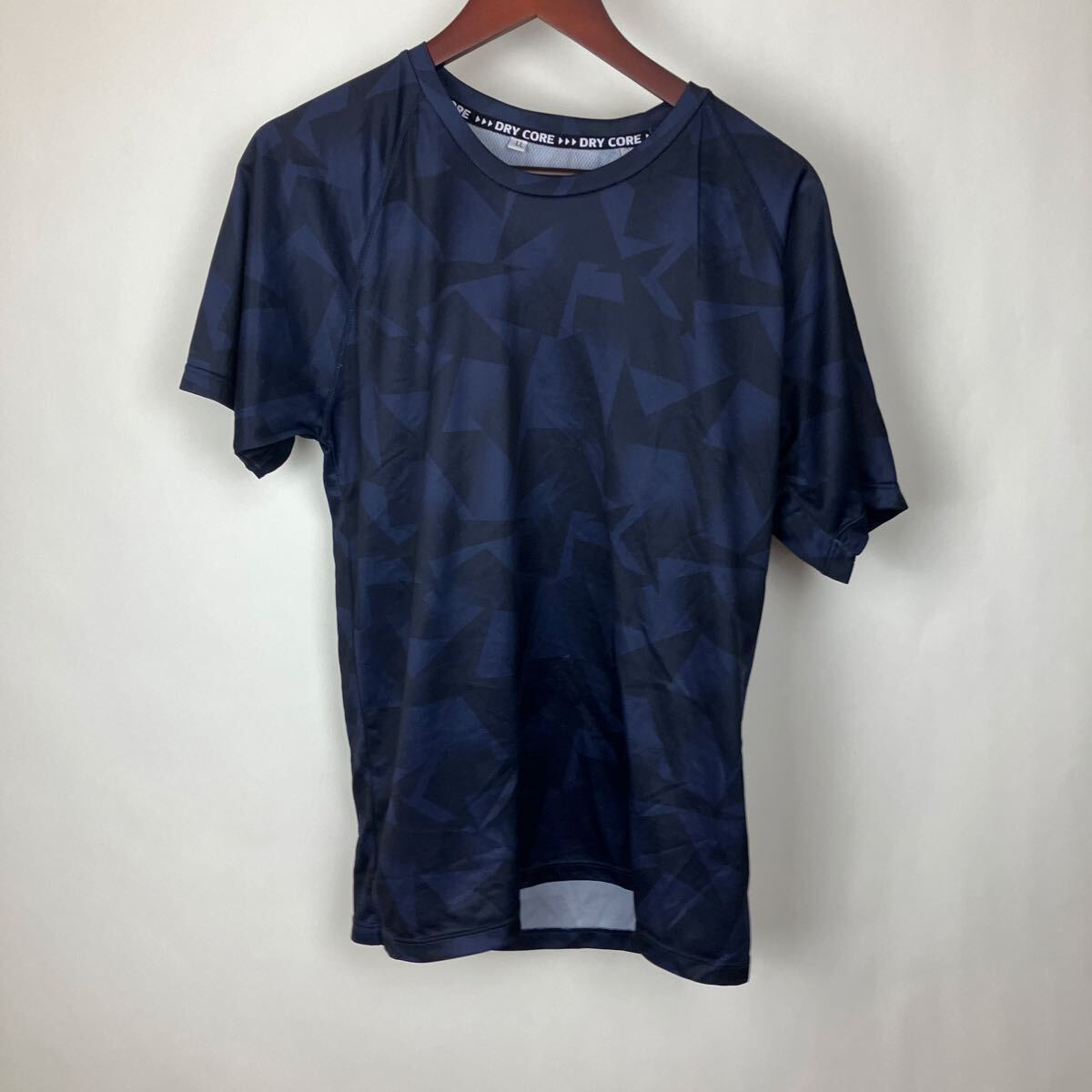 ドライコア Tシャツ ドライ メッシュ 半袖 メンズ 男性向け XLサイズ ネイビー 通気性 スポーツウェア 速乾生地拍卖