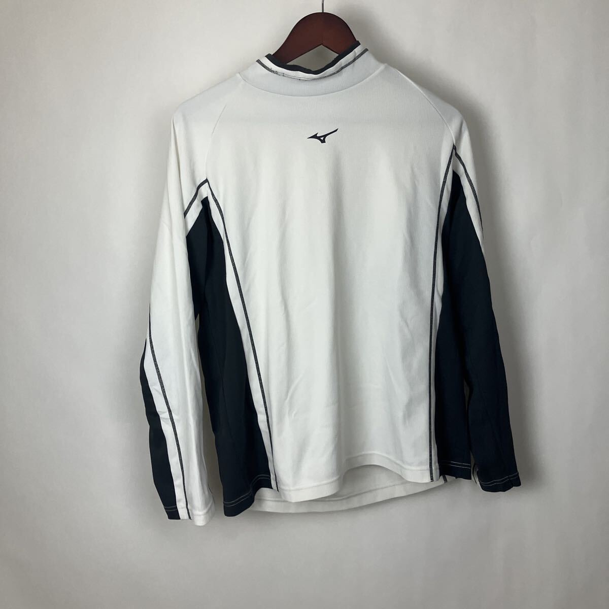 MIZUNO ミズノ Lサイズ 長袖 ドライ 速乾 ロゴプリント メッシュ長袖Tシャツ ロンT スポーツウェア メンズ 男性向け拍卖