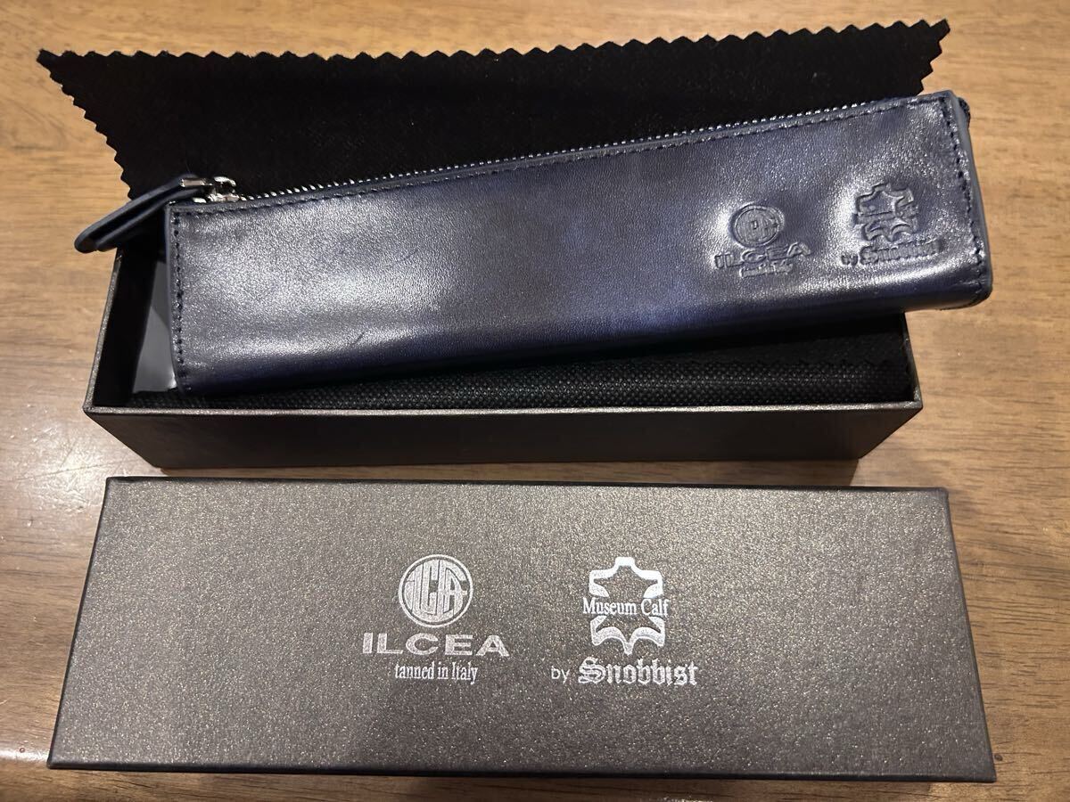 未使用品ILCEA tanned in lialyペンケース 本革Museum Calf by Snobuist拍卖