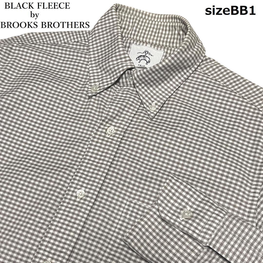 BLACK FLEECE by BROOKS BROTHERS ブラックフリース ブルックスブラザーズ ギンガムチェック 長袖シャツ BD OX グレー BB1 M拍卖