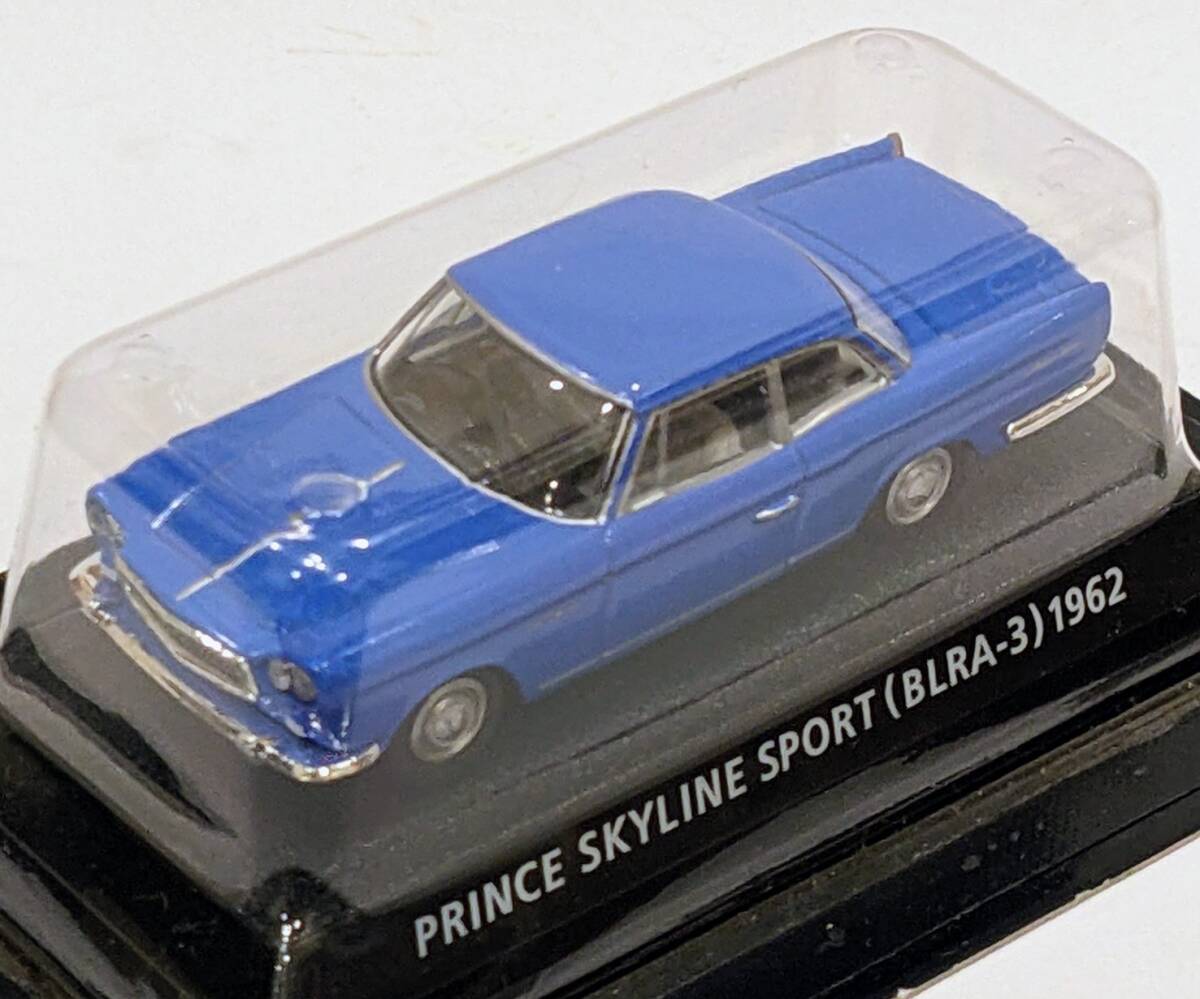 コナミ 絶版名車コレクション Vol.6 プリンス・スカイライン・スポーツ(BLRA-3)1962 青 1/64 ブリスター未開封 箱付き拍卖
