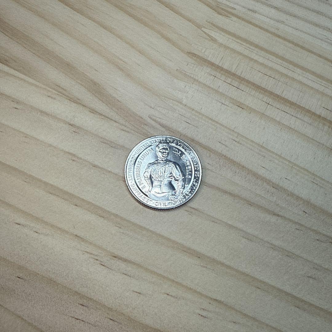 1枚の価格★ アメリカ人女性25セント硬貨 アイダ・ベル・ウェルズ・バーネット拍卖