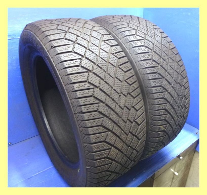 2023年製 8-9分山 2本セット 高級 現行モデル コンチネンタル ★ バイキングコンタクト7 【225/55R17】 2本★QI0773 アルファード拍卖