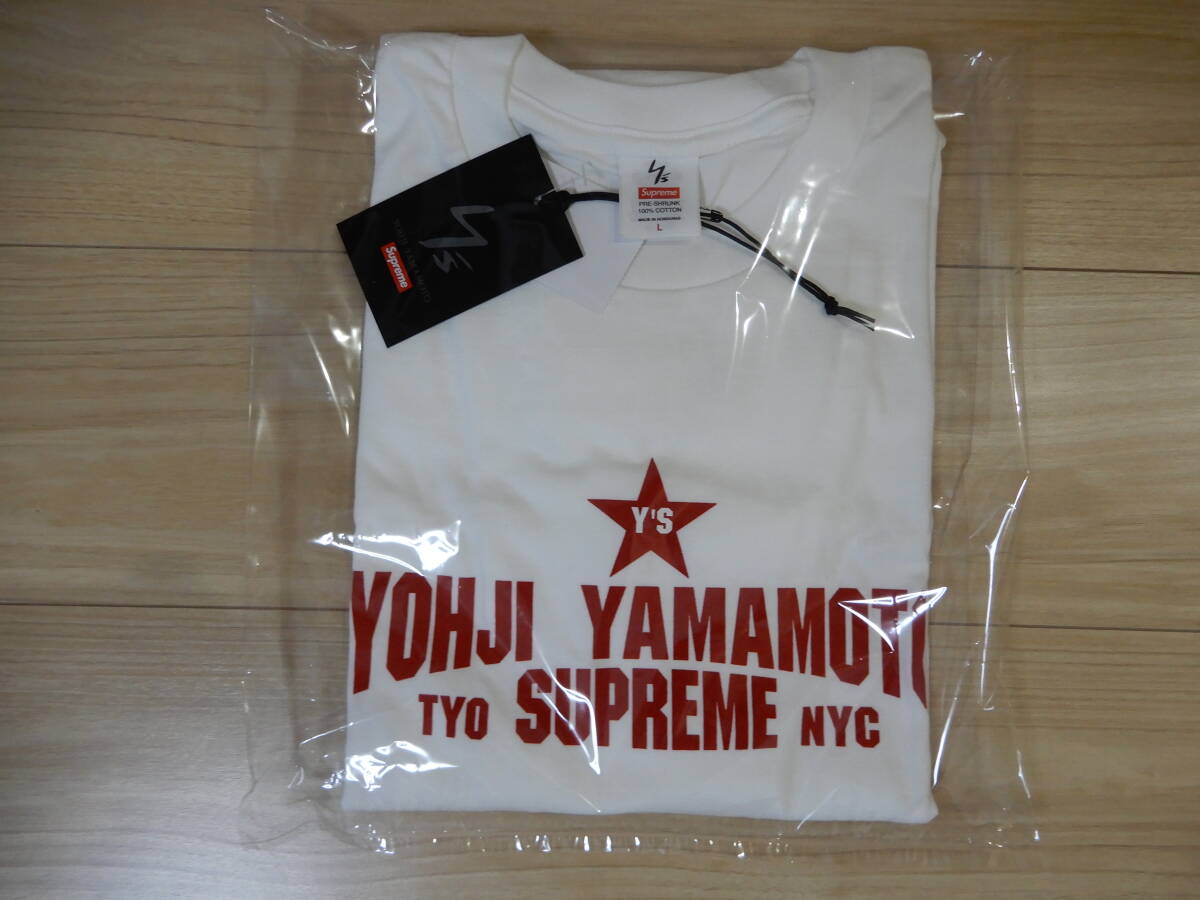 Supreme Ys Star Tee size L yohji yamamoto シュプリーム 白 ロゴ拍卖