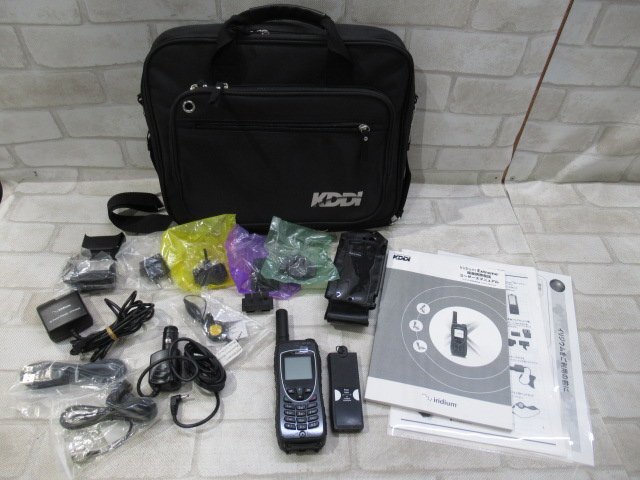 Ω 新R 0114♪ 保証有 KDDI【 Iridium / model 9575 】イリジウム Extreme 衛星携帯電話 専用ケース/マニュアル/充電器等付属多数拍卖