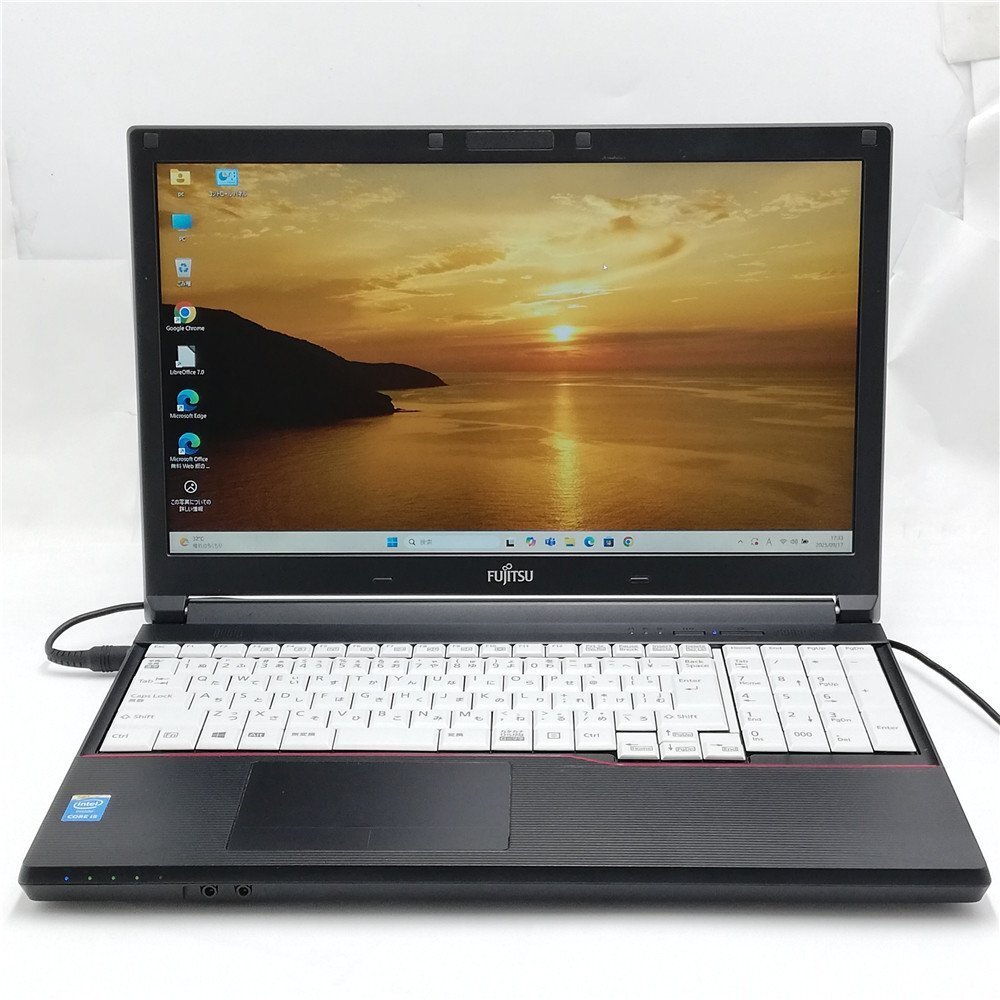 秋Sale 大赤字 8台限定 初心者向 Wi-Fi有 富士通 中古ノートパソコン A744/M Core i5 8GB DVDマルチ 無線LAN Windows11 Office済 即使用可拍卖