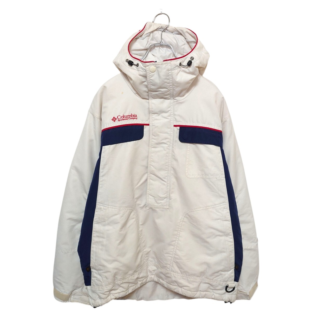 【Columbia】フードロゴ刺繍 中綿入り アノラックパーカー A-3962拍卖