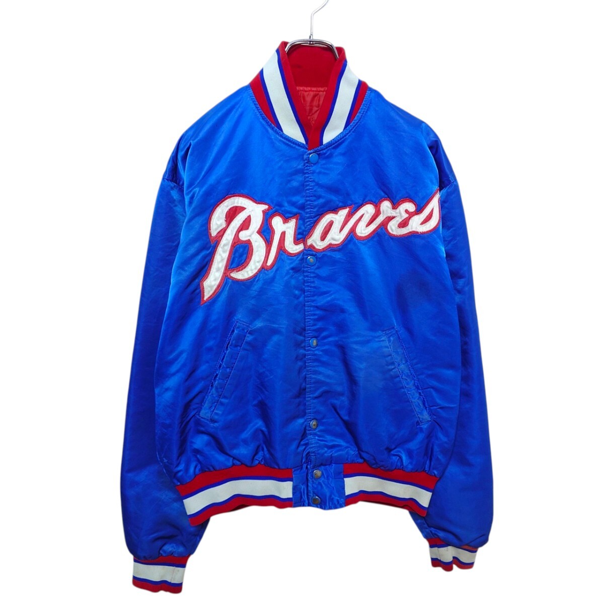 【STARTER】80s MLB BRAVES ナイロンスタジャン A-3970拍卖