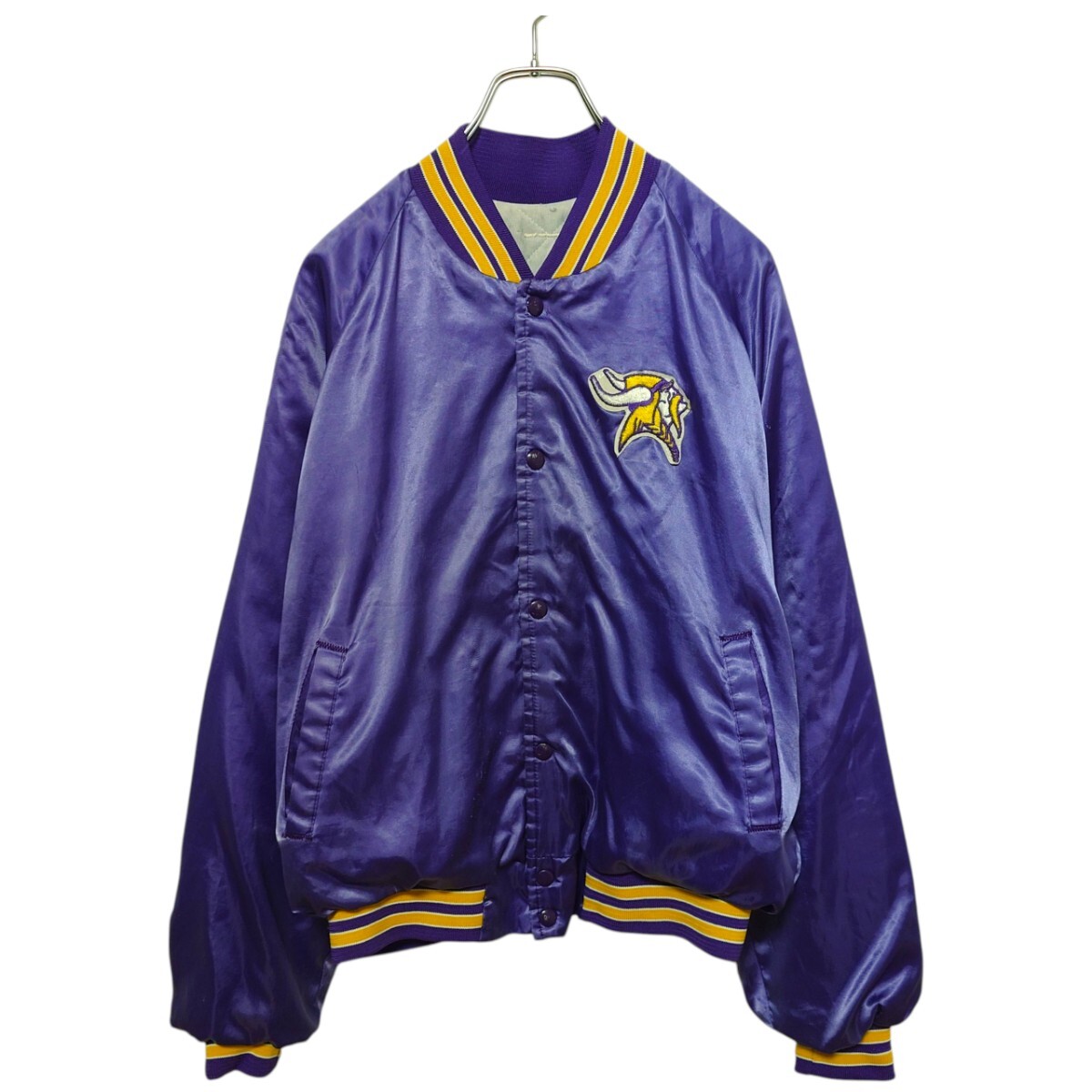 NFL ミネソタ・バイキングス チームロゴ刺繍 ナイロンスタジャン A-4007拍卖