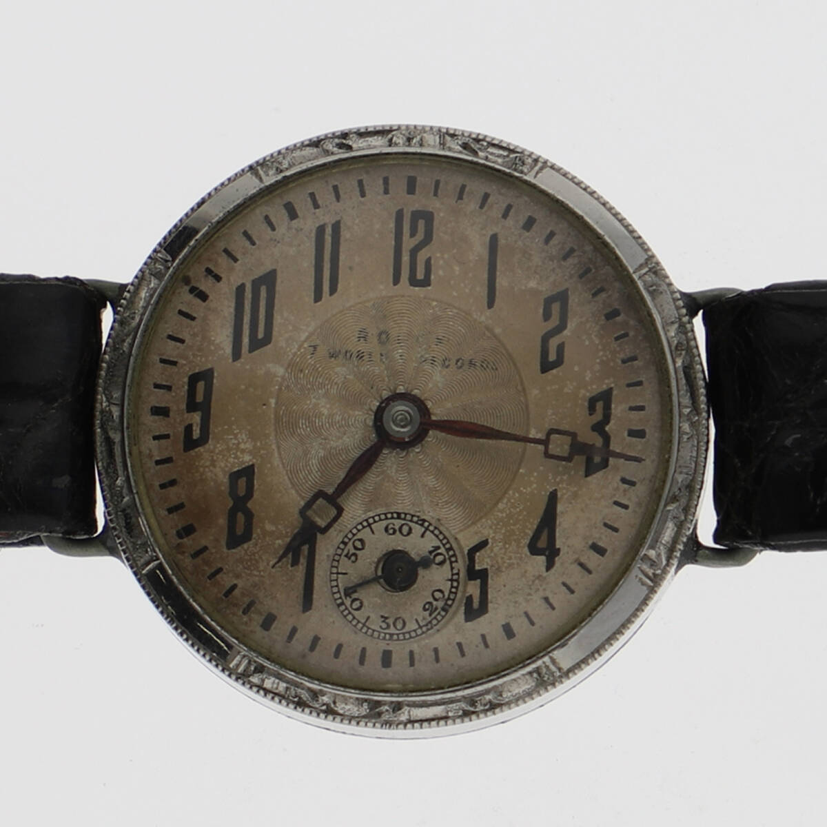 ROLEX ロレックス ユニコーン シルバーダイヤル SS/レザー 手巻き レディース【134542】拍卖