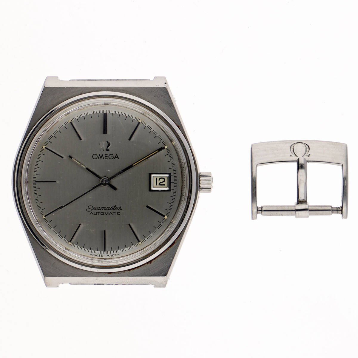 OMEGA オメガ シーマスター ケースのみ シルバーダイヤル SS 自動巻き メンズ【134778】拍卖