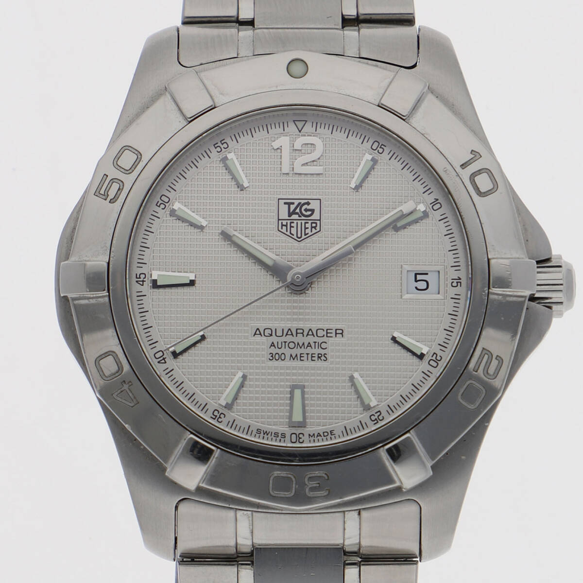 TAG HEUER タグホイヤー WAF2111 アクアレーサー シルバーダイヤル SS 自動巻き メンズ【134548】拍卖