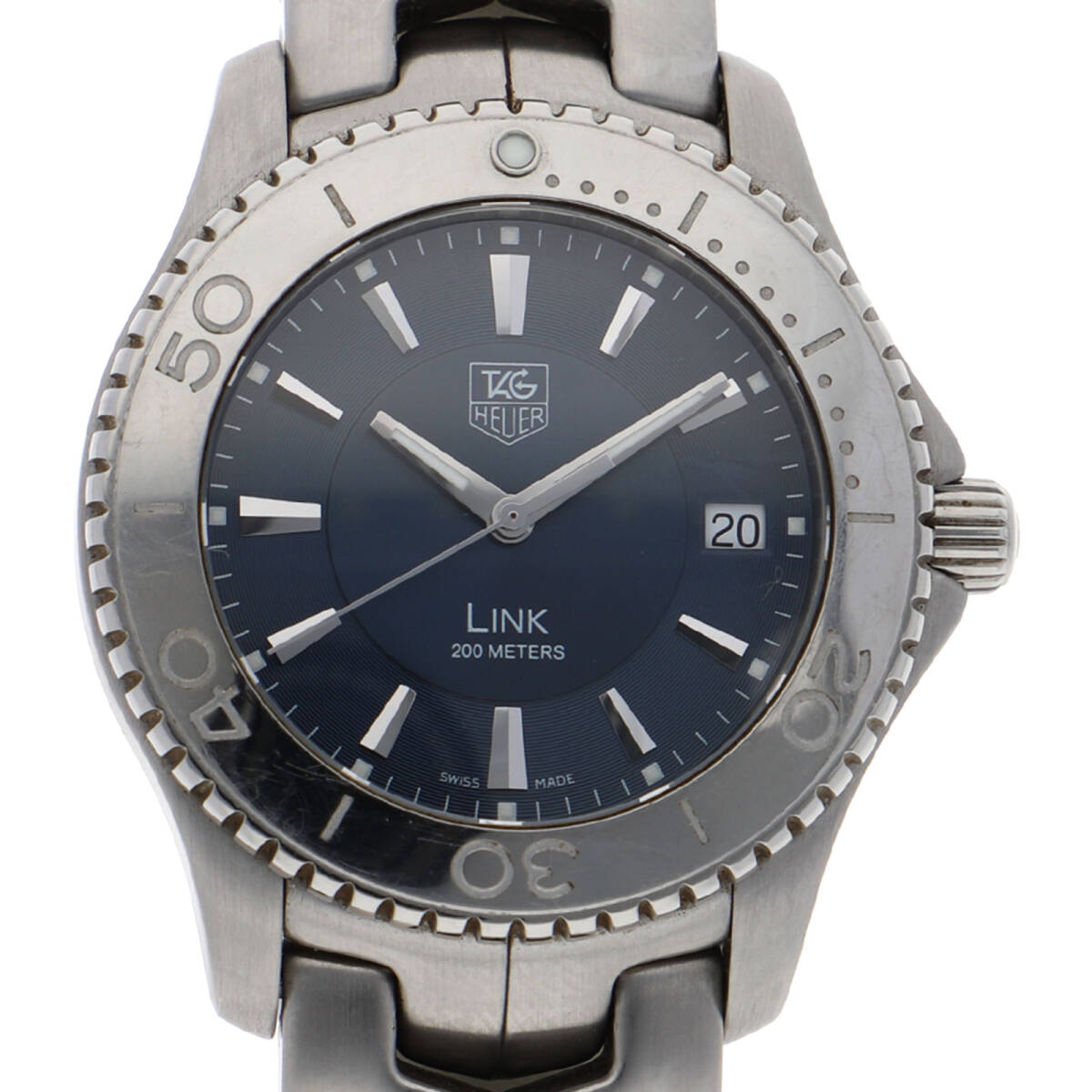 TAG HEUER タグホイヤー WJ1112-0 リンク ブルーダイヤル SS クオーツ メンズ【128214】拍卖
