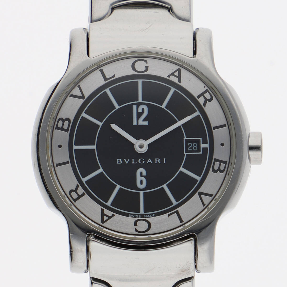 BVLGARI ブルガリ ST92S ブラックダイヤル SS クオーツ レディース【128855】拍卖