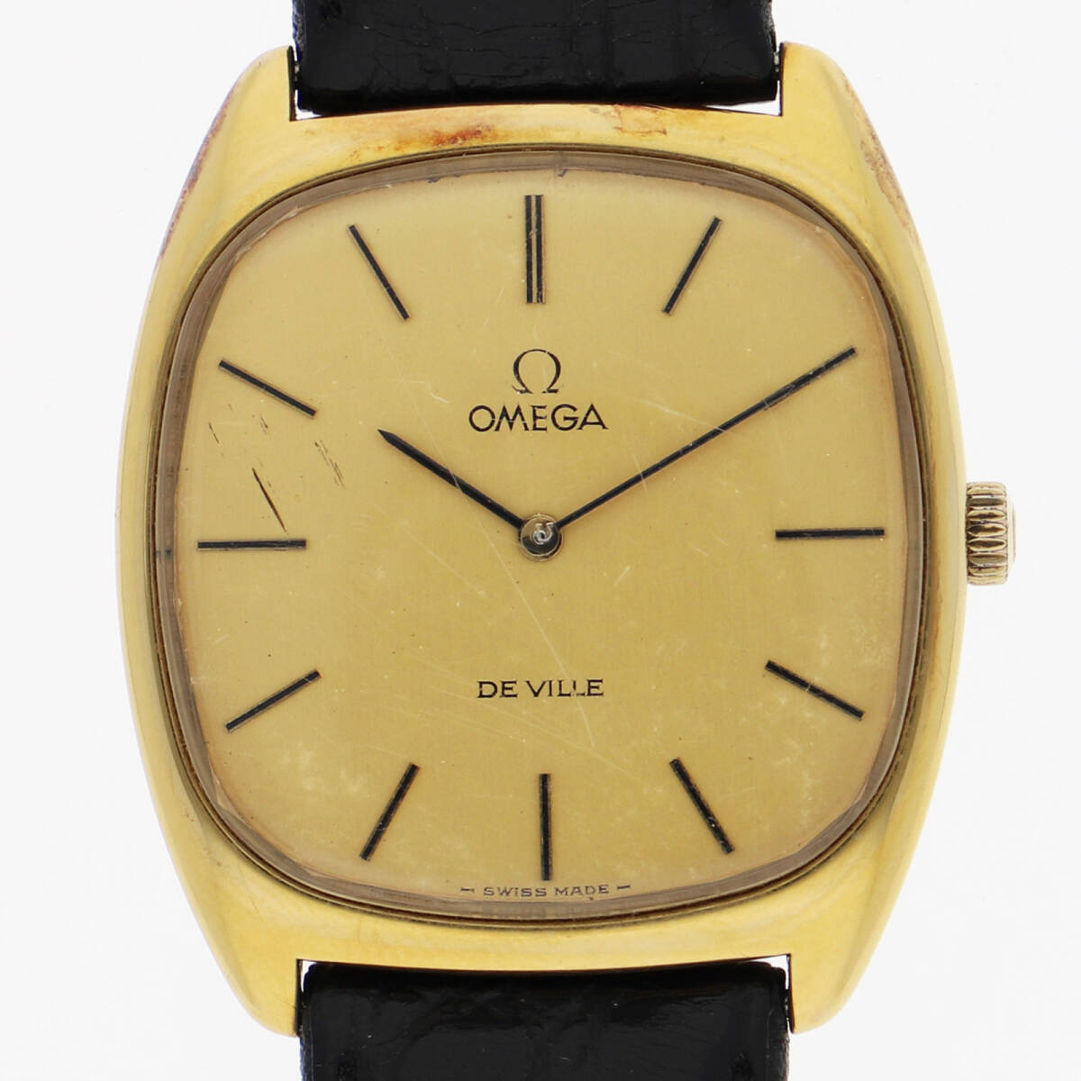 OMEGA オメガ 111.0139 デヴィル ゴールドダイヤル GP 手巻き メンズ【129116】拍卖