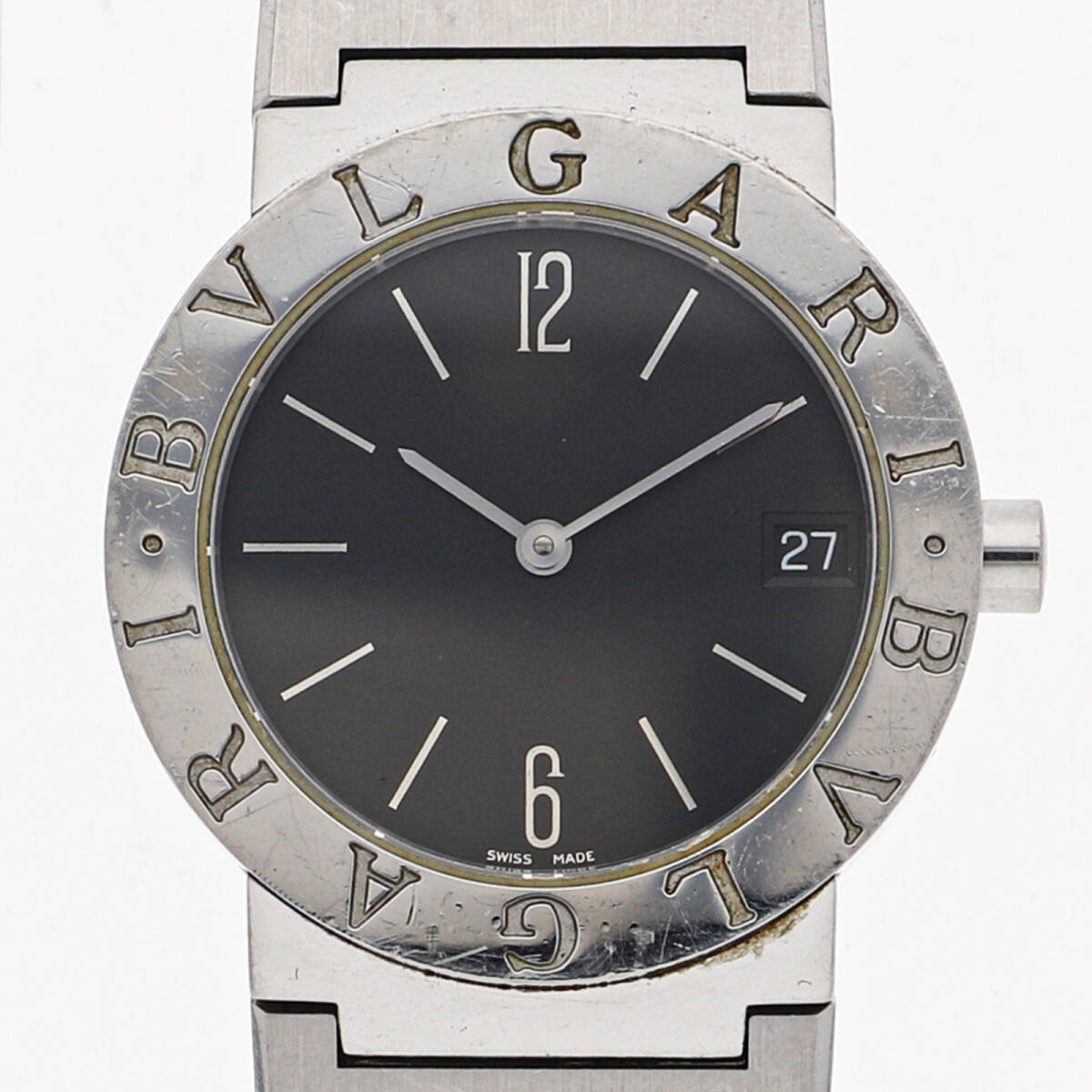 BVLGARI ブルガリ BB30SS ブルガリ・ブルガリ ブラックダイヤル SS クオーツ ユニセックス【133925】拍卖