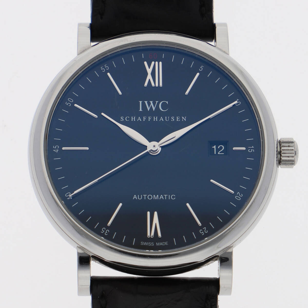 IWC IW356502 ネイビーダイヤル SS/レザー 自動巻き メンズ【127662】拍卖