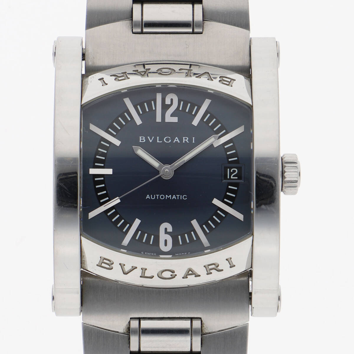 BVLGARI ブルガリ AA44S アショーマ ブルーダイヤル SS 自動巻き メンズ【127904】拍卖