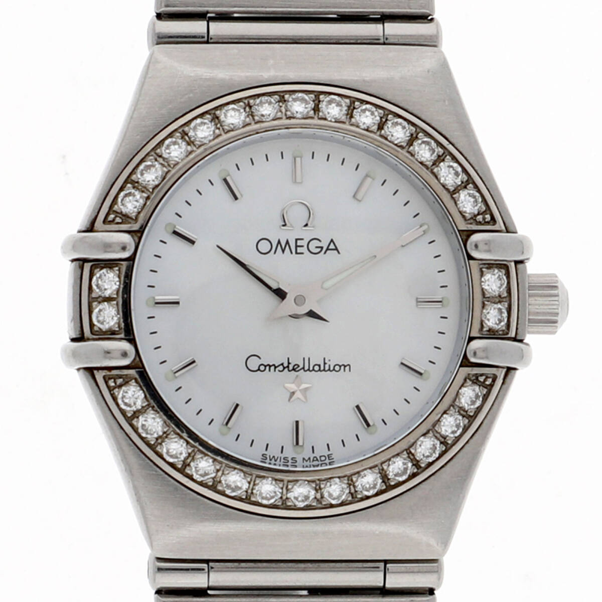 OMEGA オメガ 1466.71 コンステレーション ホワイトシェルダイヤル SS クオーツ レディース【135372】拍卖
