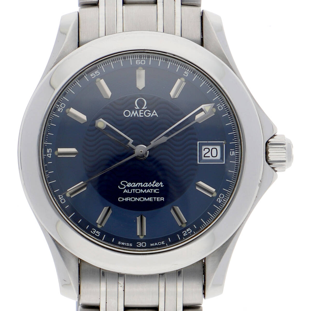 OMEGA オメガ シーマスター ジャックマイヨール20th ブルーダイヤル SS 自動巻き メンズ【135317】拍卖