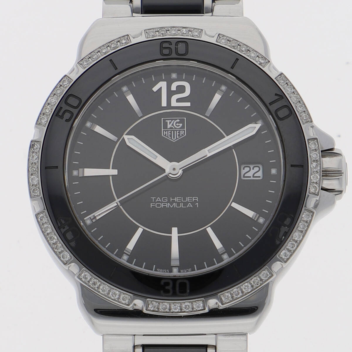 TAG HEUER タグホイヤー WAH1212.BA0859 フォミュラー1 ブラックダイヤル SS/CE クオーツ ユニセックス【135320】拍卖