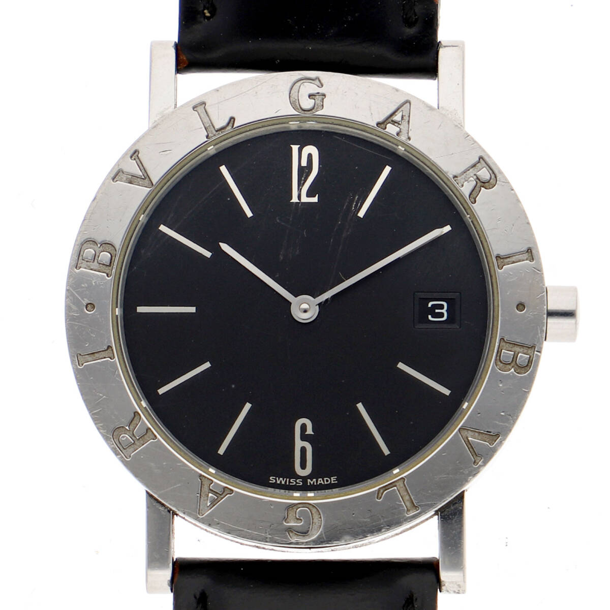 BVLGARI ブルガリ BB33SLD ブルガリ・ブルガリ ブラックダイヤル SS クオーツ ユニセックス【135484】拍卖