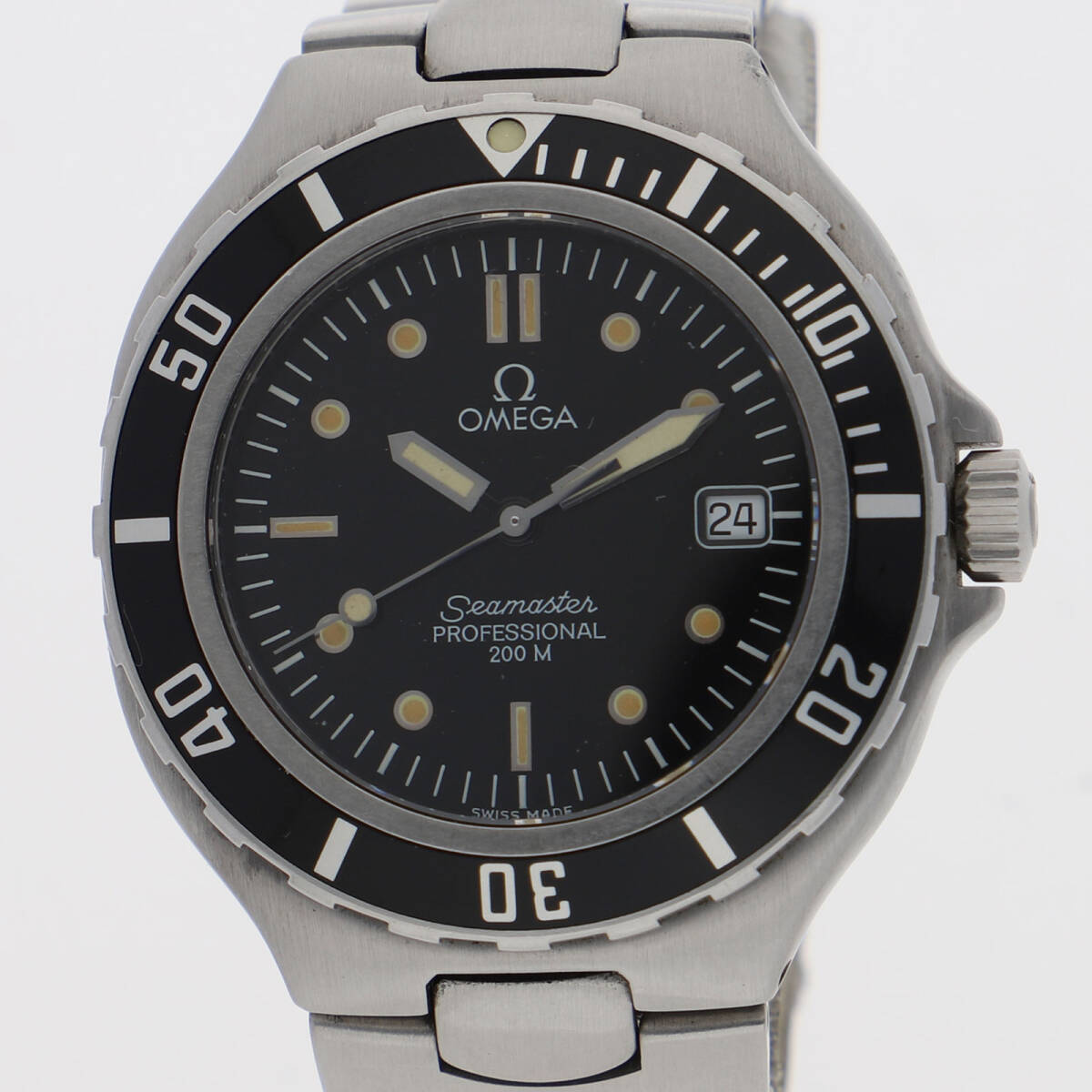 OMEGA オメガ シーマスター ブラックダイヤル SS クオーツ メンズ【135506】拍卖