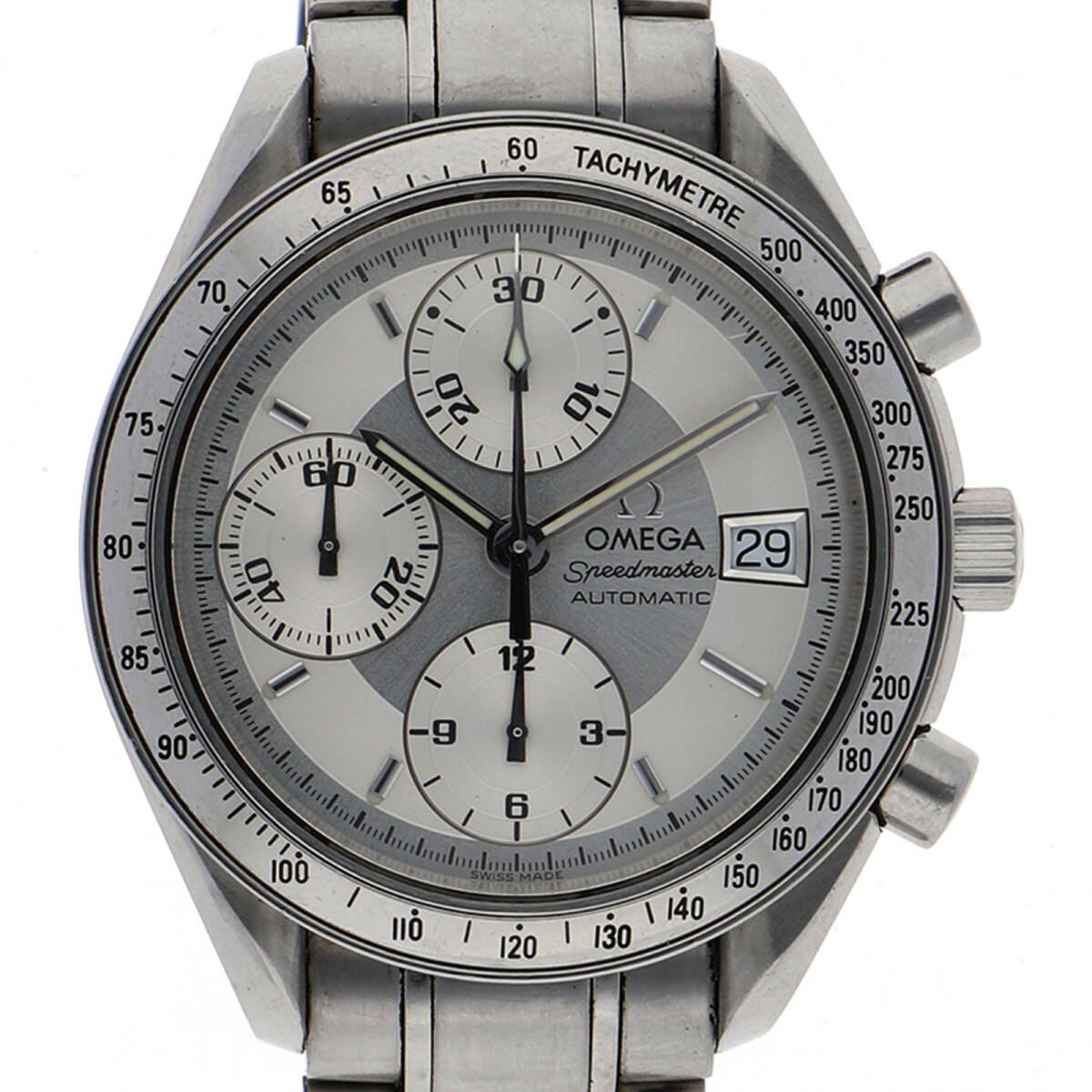 OMEGA オメガ 3513.30 スピードマスター シルバーダイヤル SS 自動巻き メンズ【133619】拍卖