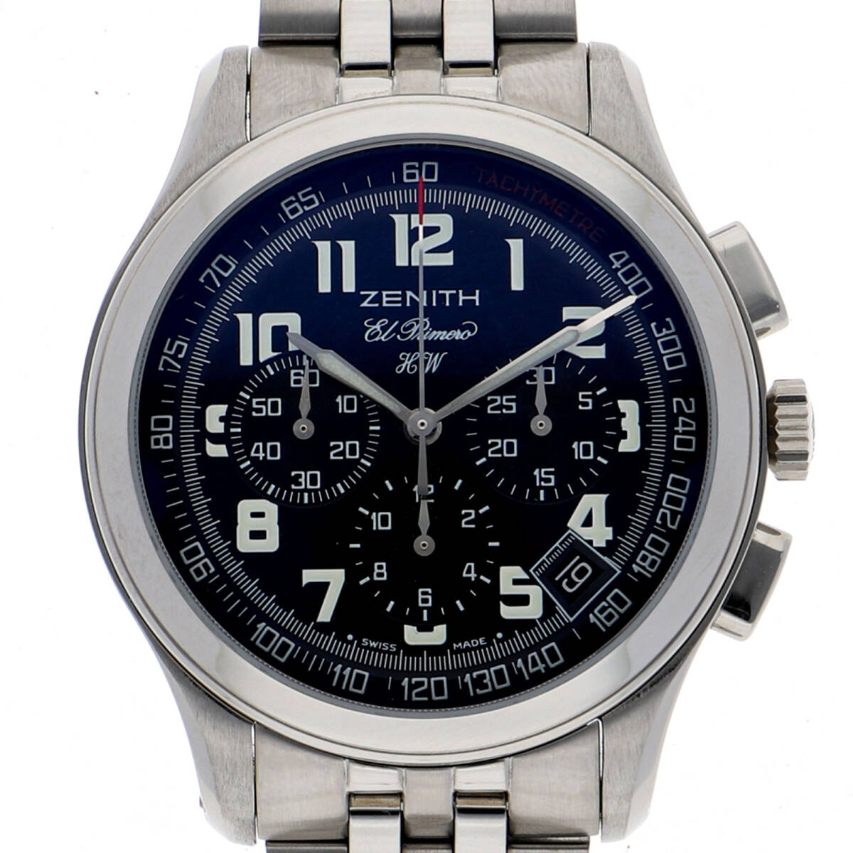 ZENITH ゼニス 02.0500.420 エルプリメロ ブラックダイヤル SS 手巻き メンズ【135577】拍卖