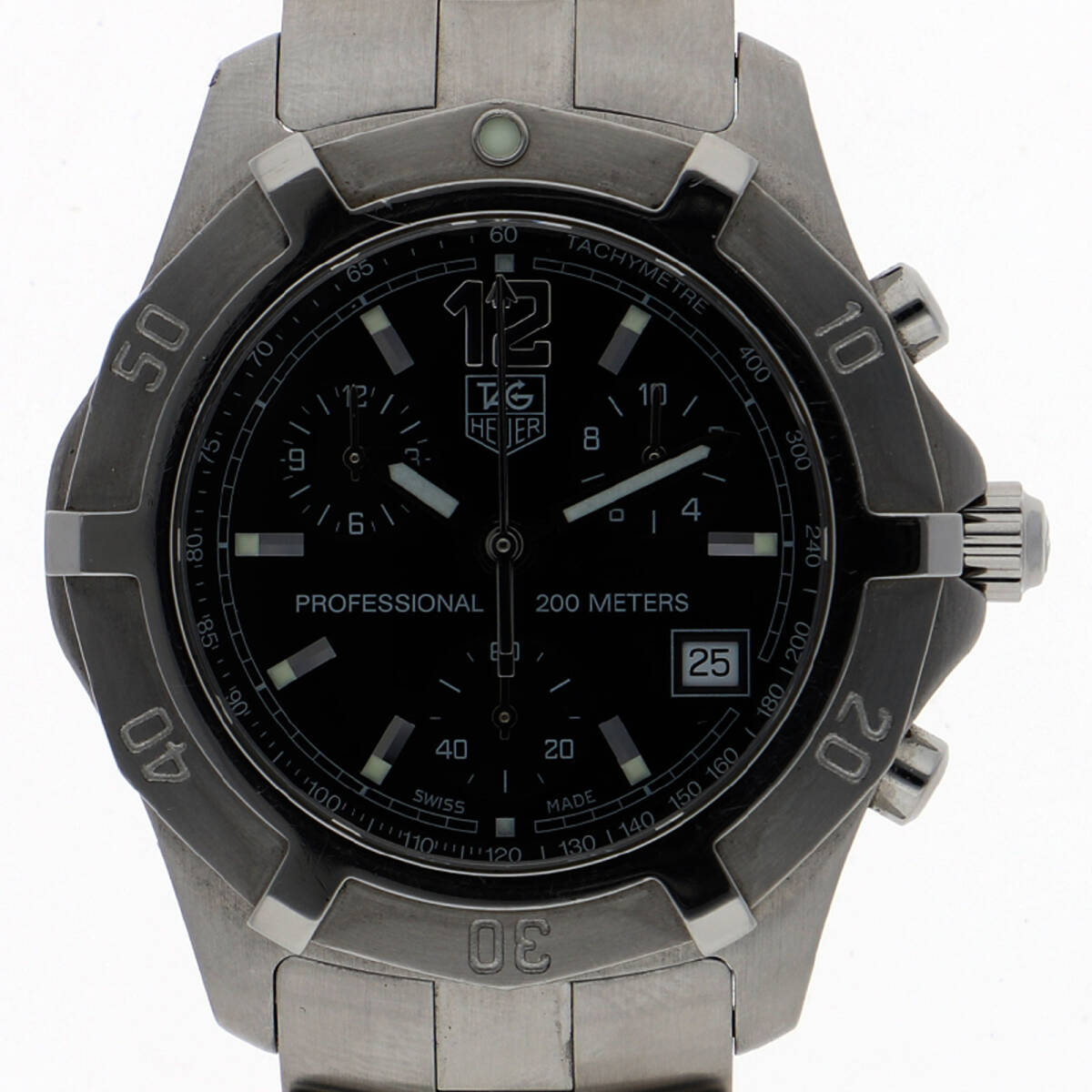 TAG HEUER タグホイヤー CN1110 プロフェッショナル200 ブラックダイヤル SS クオーツ メンズ【134048】拍卖