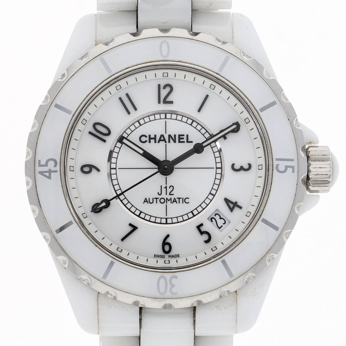 CHANEL シャネル H0970 J12 ホワイトダイヤル CE 自動巻き メンズ【132790】拍卖