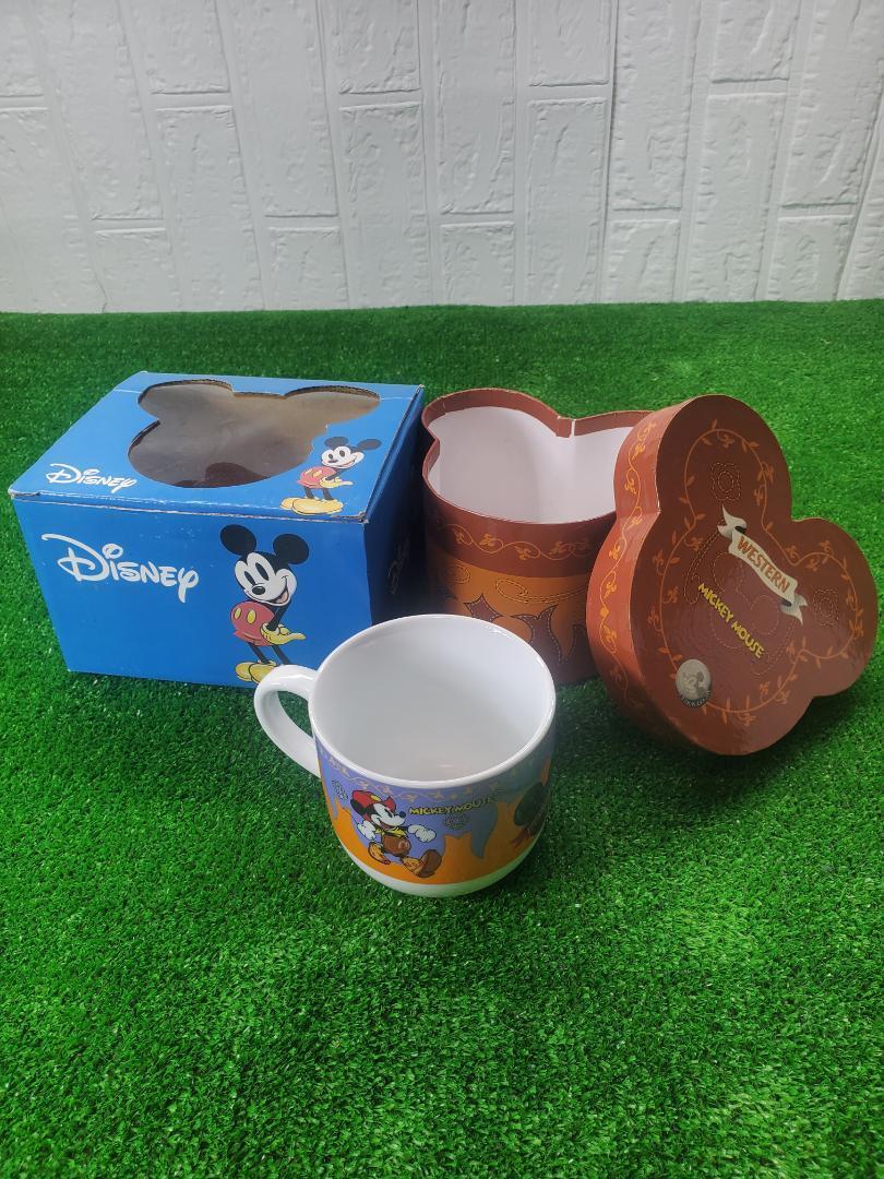 ディズニー ミッキーマウス マグカップ ウエスタンデザイン 専用BOX付き拍卖
