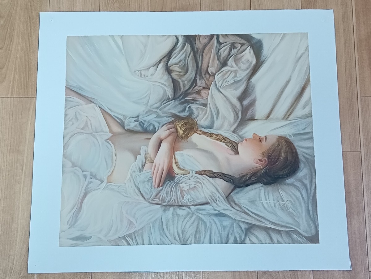 G7 作者不詳 サイン無し 人物画 美人画 油絵 油彩画 現代 25拍卖