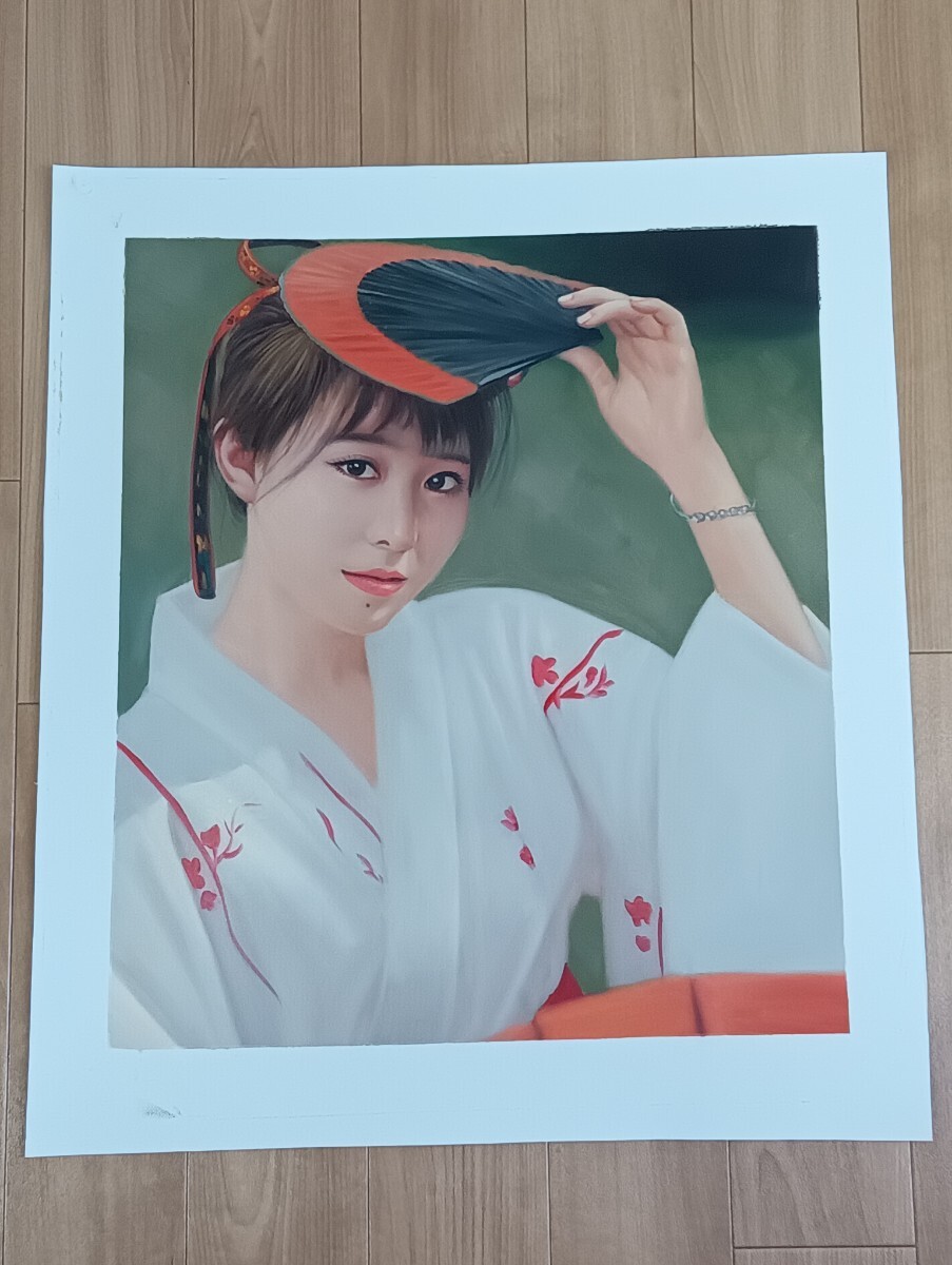 G7 作者不詳 サイン無し 人物画 美人画 油絵 油彩画 現代 10拍卖