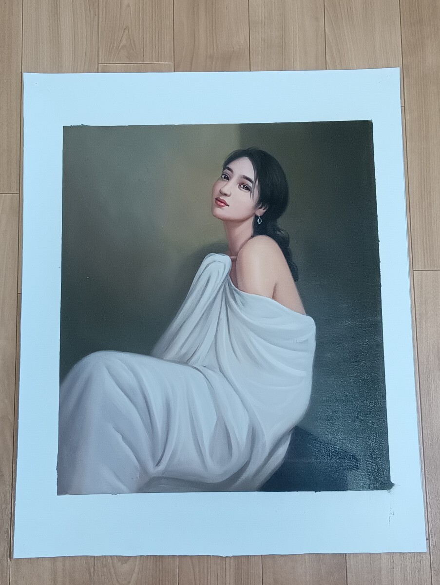 G7 作者不詳 サイン無し 人物画 美人画 油絵 油彩画 現代 17拍卖