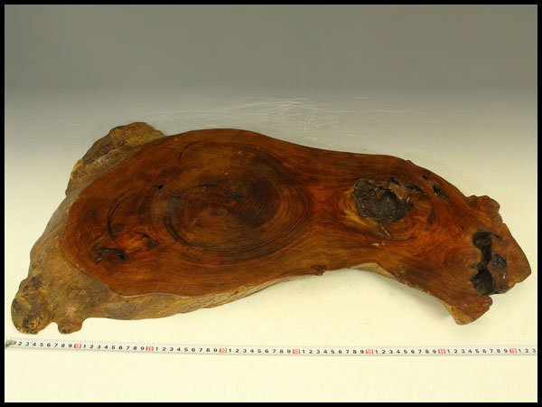 【銀閣】自然木 葡萄木 敷板 大判 74cmx42cm 花梨 紅木 銘木 旧家蔵出 送料無料(A465)拍卖