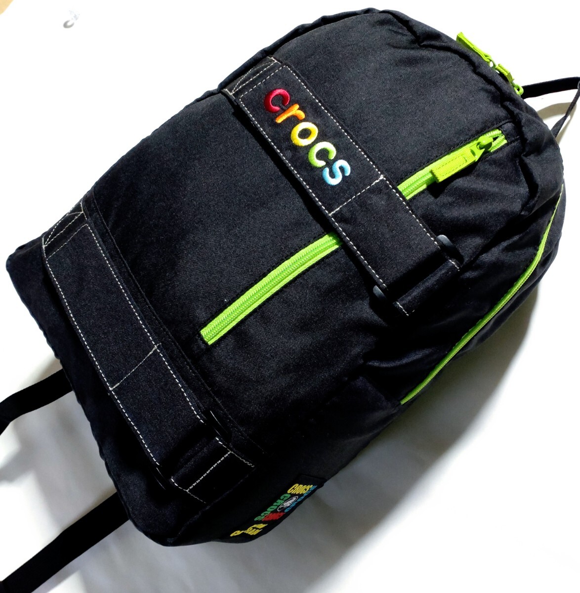 特価/未使用【サイズ=縦36cm×横28cm×幅11cm】crocs/クロックス/ジュニア/リュックサック/デイパック/black②拍卖