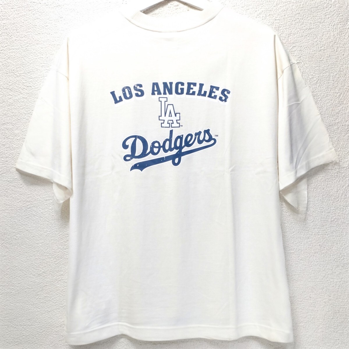 特価/未使用【サイズ=3L(2XL)】MLB/Dodgers/メジャーリーグ ベースボール/ドジャース/レディス/半袖/Tシャツ/Bシルエット/胸囲=100~108cm拍卖