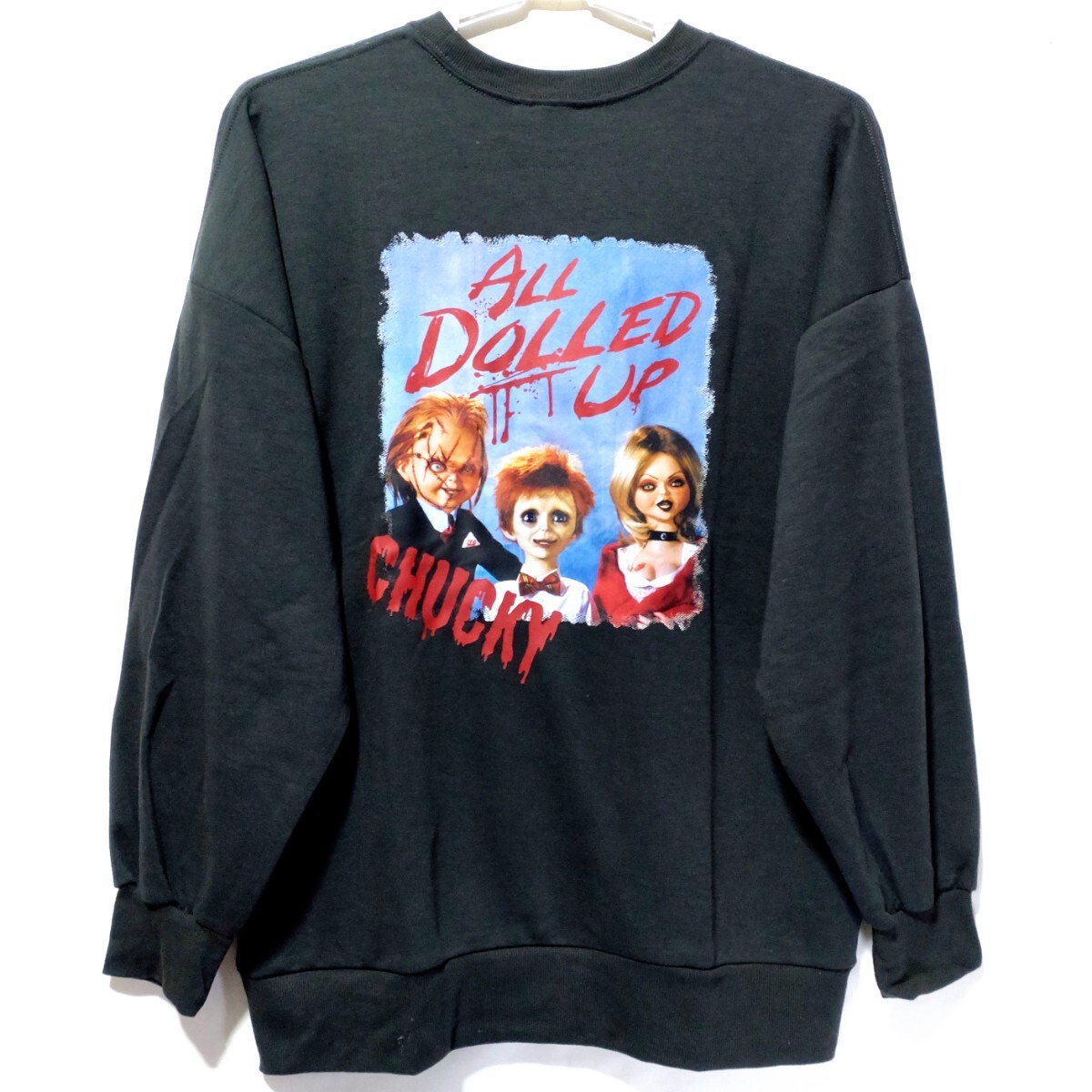 特価/未使用【サイズ=3L(2XL)】CHUCKY/チャッキー/メンズ/ポンチ生地/スウェット/トレーナー/胸囲=106~114cm/charcoal拍卖